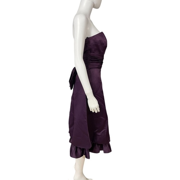 EDEN MAIDS Purple Strapless Formal Dress - Picture 3 of 7